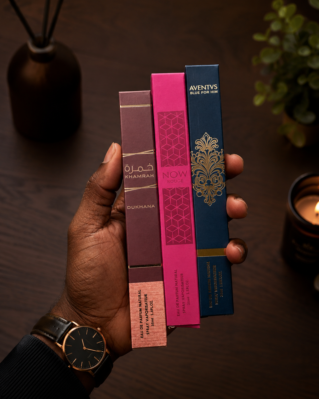 Échantillon de parfum de luxe